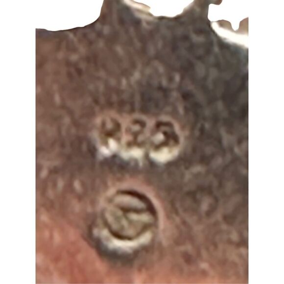 Sterling Silver Dangle Earrings Square Black Onyx with dangle faux pearl cabocho - Picture 9 of 11